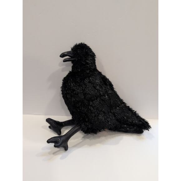 Folkmanis Realistic Black Crow Hand Puppet, 12" - Picture 1 of 5